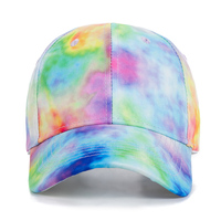Nowe mody kobiet krawat czepek do farbowania włosów Multicolor nieregularny nadruk czapka z daszkiem kobieta Outdoor Streetwear czapki letnie czapki 3